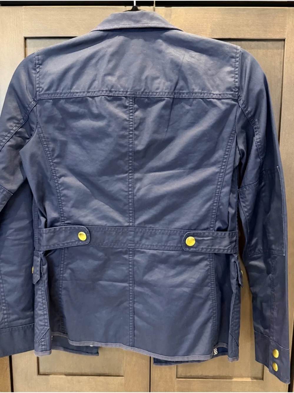J. Crew navy Utility Jacket with Gold Hardware xxs - Picture 3 of 4